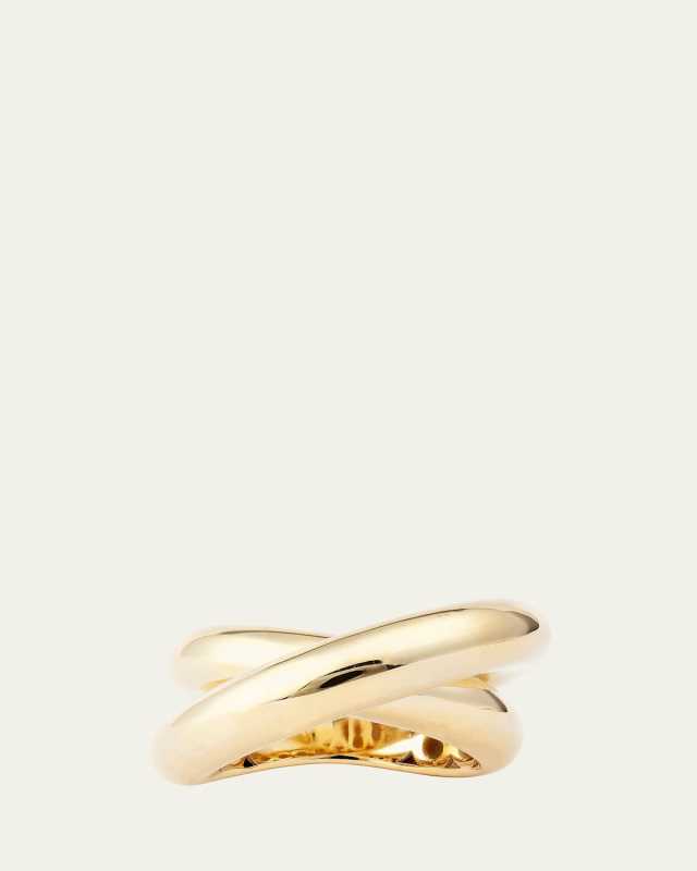 Infinity Loop Ring in 18K Yellow Gold, Big (Size
